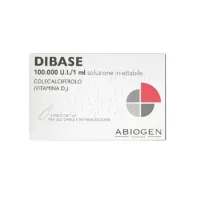 Фото Дибас (Dibase) 100000 ампулы 1мл д/ ин. и прин. внутрь  №6